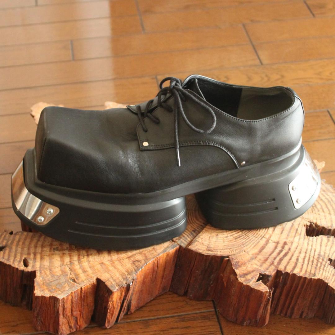 GRANCY メタルプレートレザー 44 ブーツ 革靴 新品訳あり グランシー