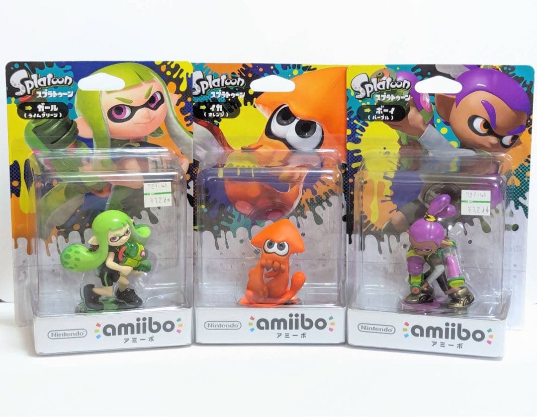 ［新品未開封品］スプラトゥーン 限定カラー amiibo 3点セット