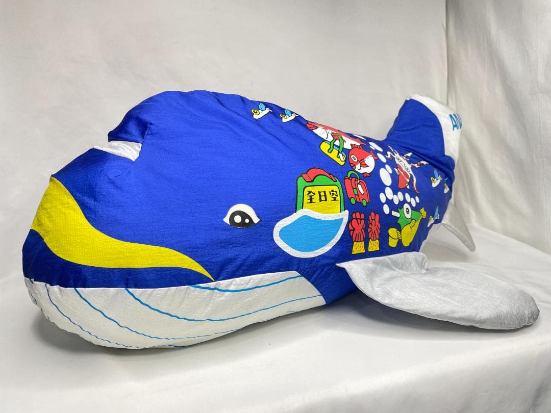 レア！当時物・全日空　ANA　マリンジャンボ　ビッグぬいぐるみ・バンダイ