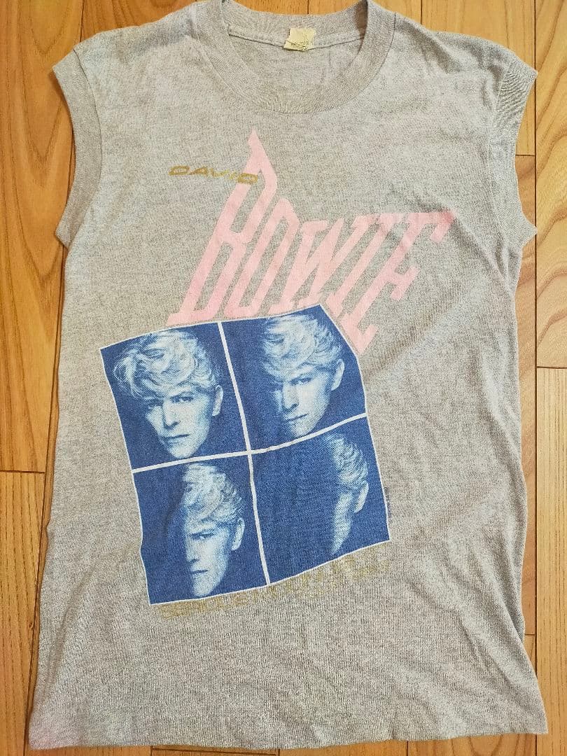 80sアメリカ製 デヴィッドボウイ　ヴィンテージ　ノースリーブTシャツ