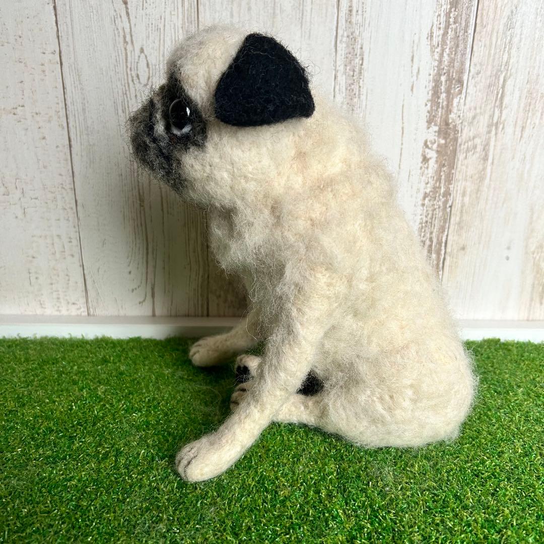 ★⭐︎えむえむ⭐︎★羊毛フェルト【パグ】犬　メモリアル　オーダー　マック