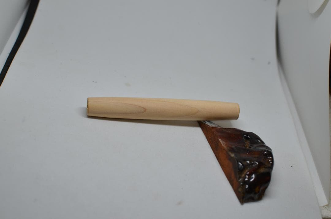 【ベル＝僕】完成いたしました。木軸　手作り　三神シャープ1100