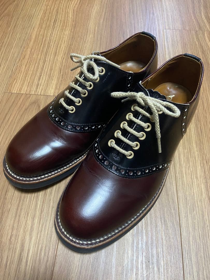 GLADHAND x REGAL サドルシューズ 茶/黒 25cm リーガル