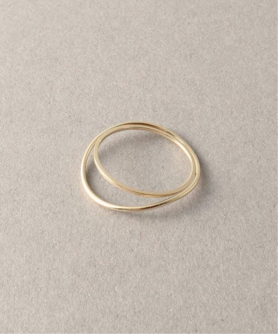 ご*ま様 週末限定値下げ！Lilas ユルカーブ2ラインリングK10 11号