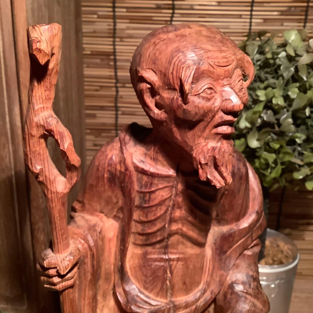 古玩・中国伝統宗教「最高神・天仙」地仙・多神信仰・神通力・不老不死・銘・共箱