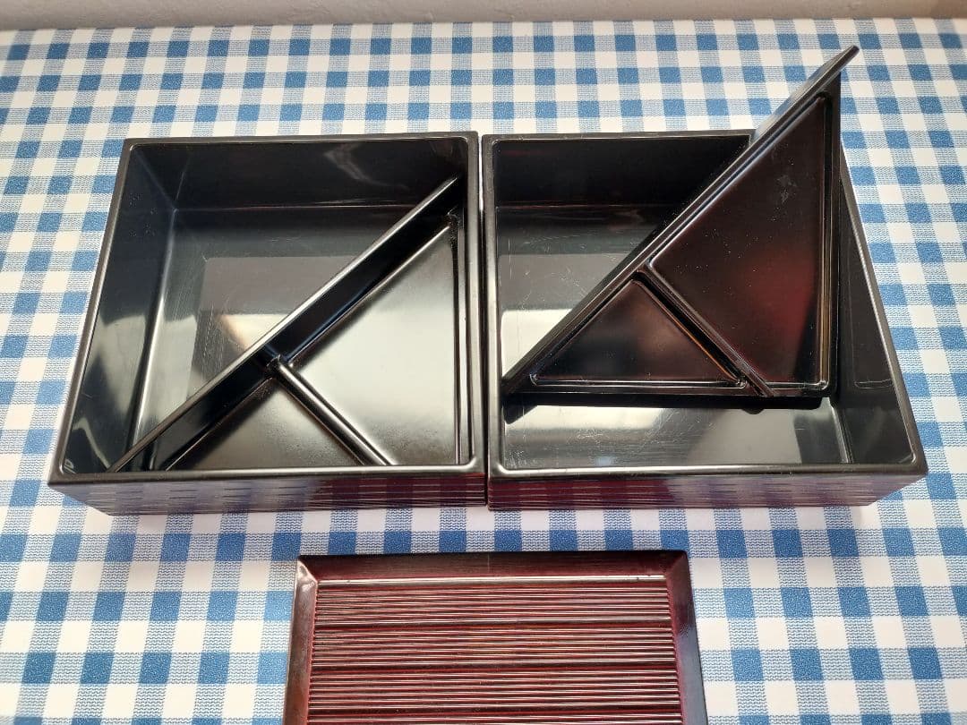 2段重箱 弁当箱　15点セット 樹脂　仕出し