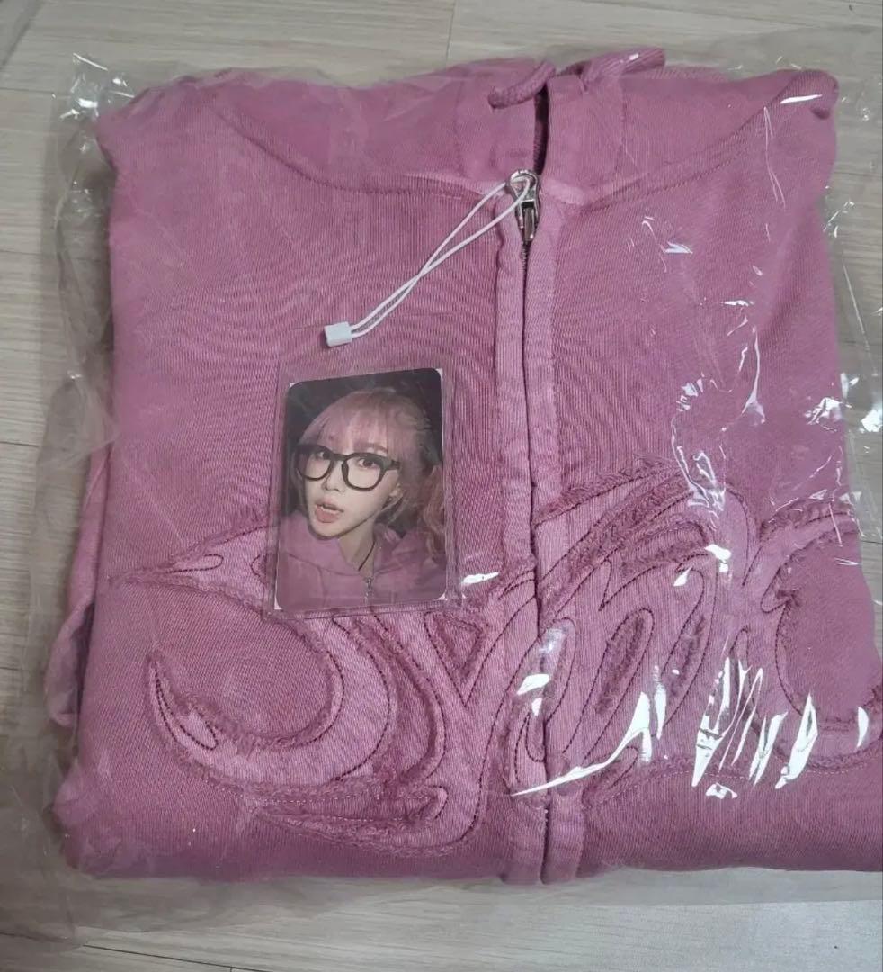 aespa エスパ パーカー pinkhoodie ジゼル トレカ付