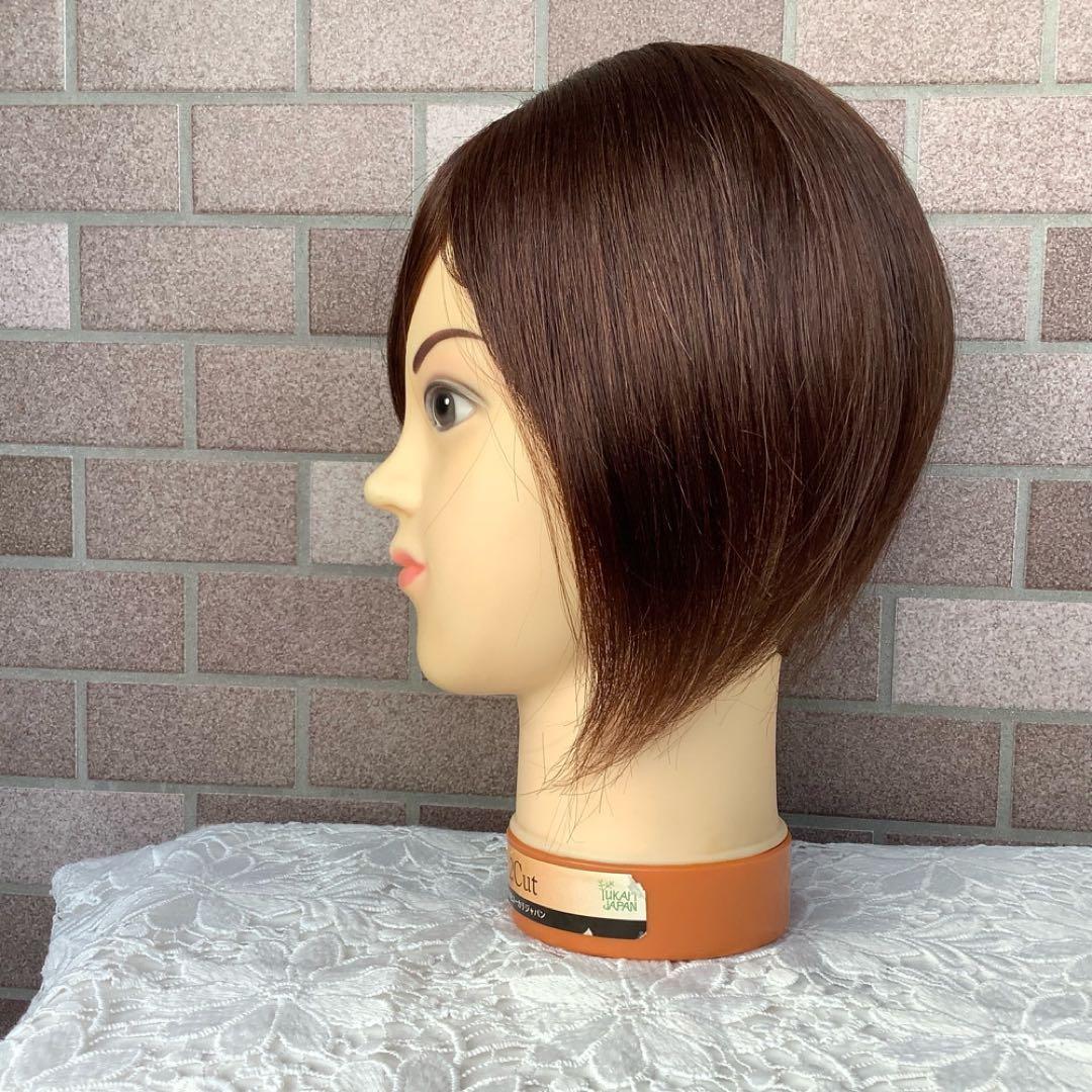 常連客 人毛100% 総手植 医療 部分ウィッグ ヘアピースブラックショート前髪