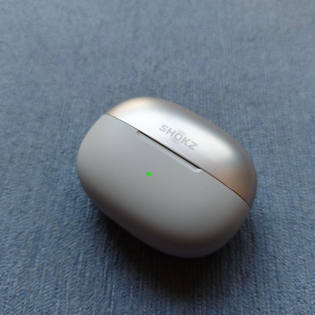 【最終値下げ】Shokz OpenDots ONE 充電ケース　グレー　シルバー