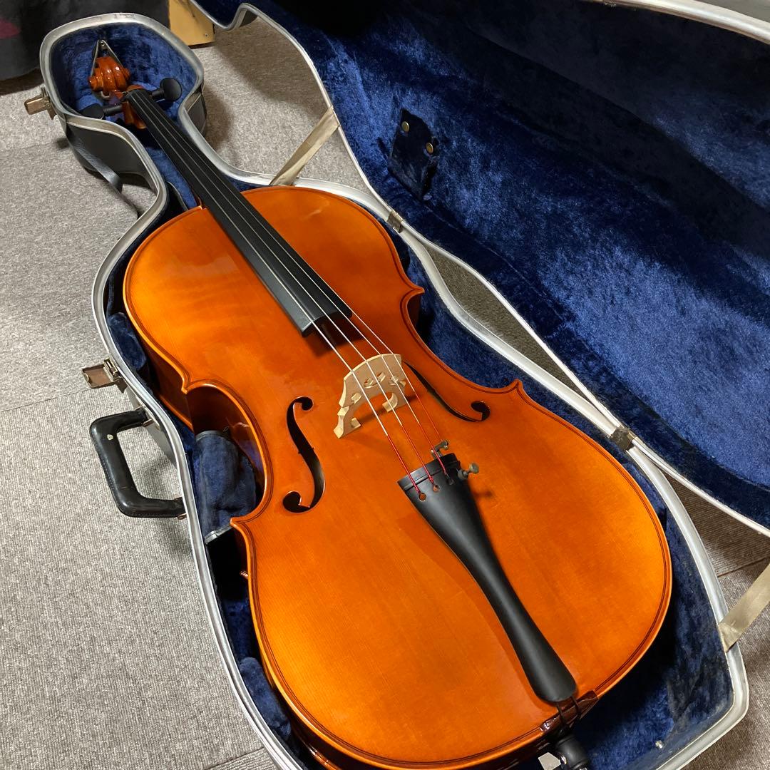 【ちげなべ】チェロ（no label) 4/4 ハードケース付　送料込み