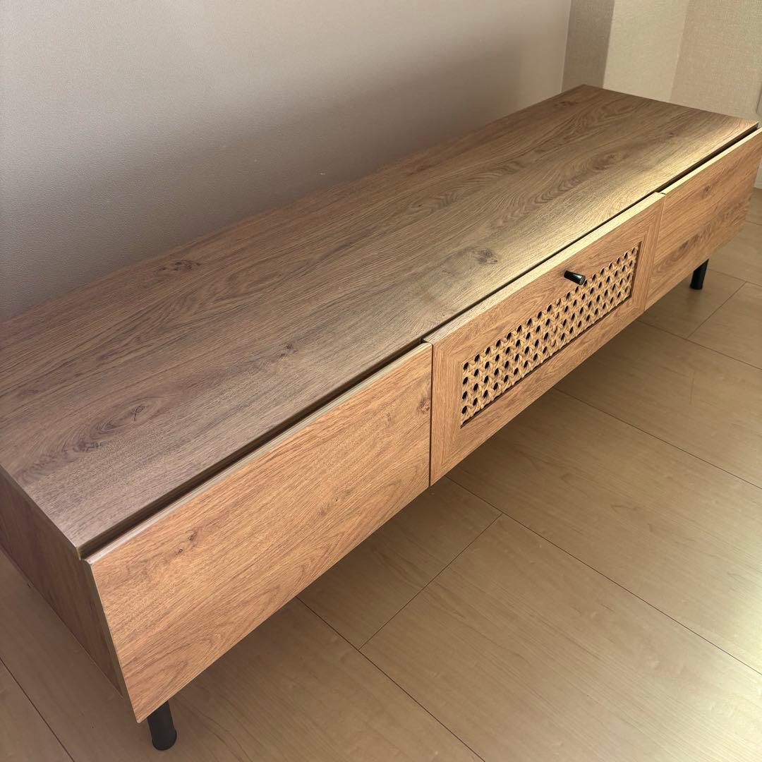 LOWYA ロウヤ　テレビボード　テレビ台　ラタン調