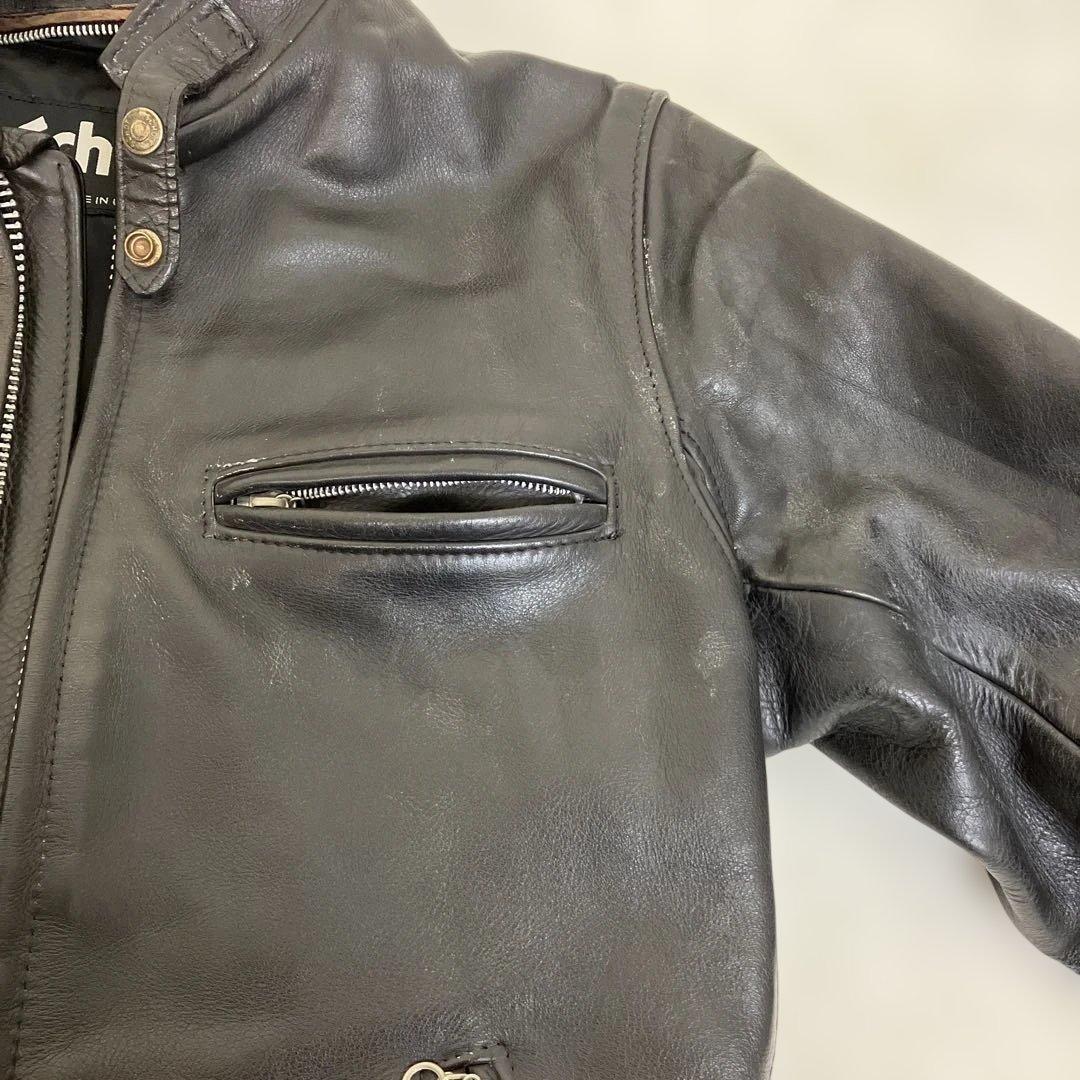 【良品】Schott 641 36 シングルライダース　レザー　ライナー