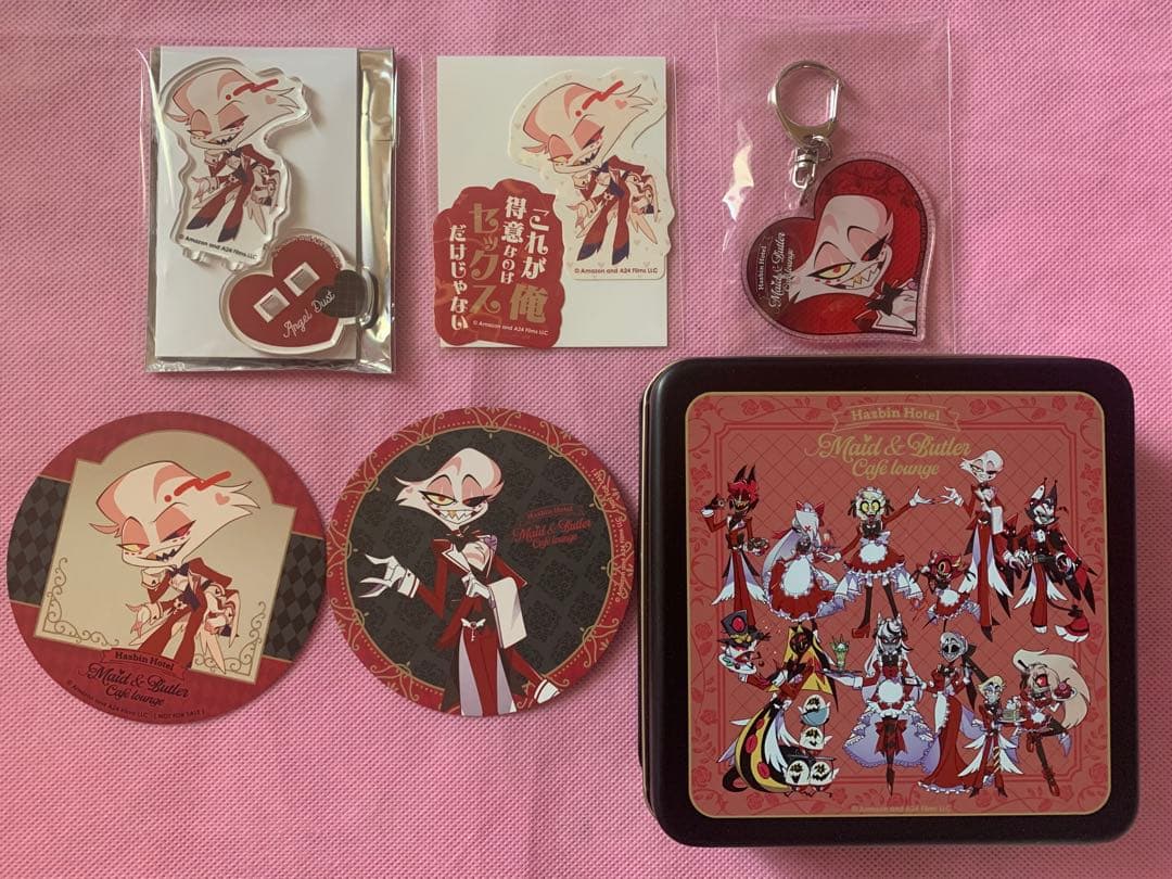 ハズビンホテル アニカフェ アニメイトカフェ エンジェルダスト 5点セット