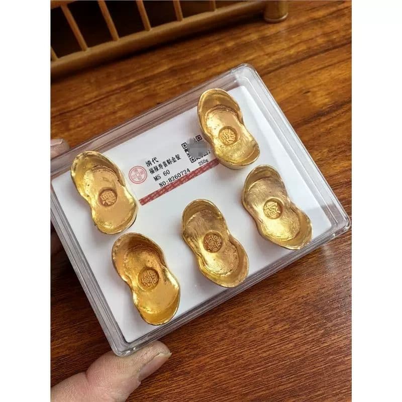 福禄寿喜財 金錠 5枚セット 収蔵品 コレクション 硬貨 海外金貨