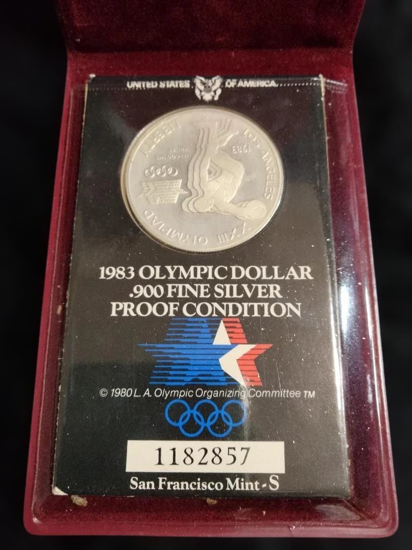 【オリンピック】1983年ロサンゼルスオリンピック記念銀貨