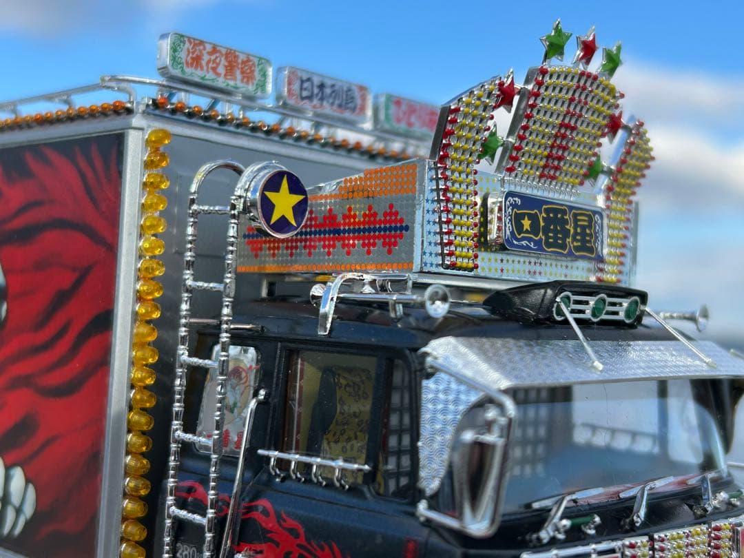 トラック野郎一番星北へ帰るデコトラプラモデル