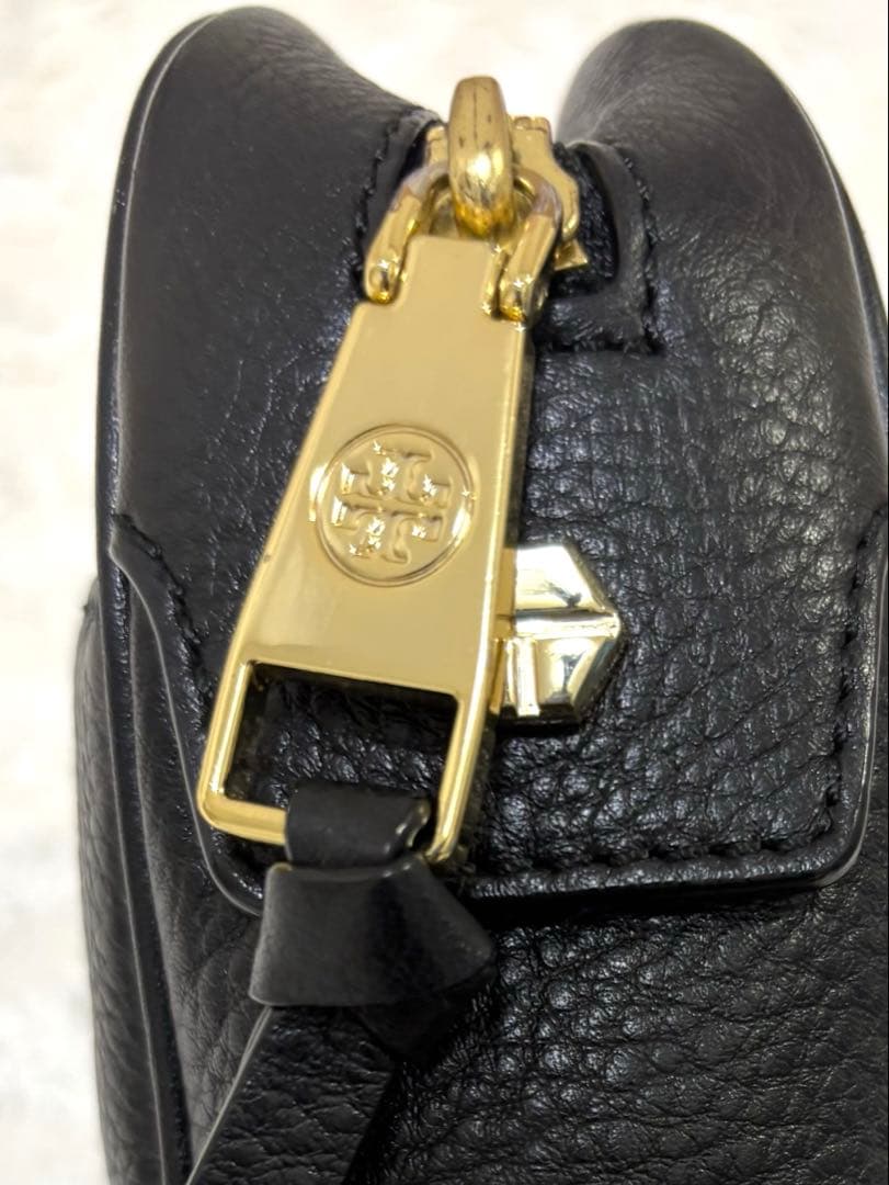 TORY BURCH レザー 2WAY ショルダーバッグ 黒 フリンジ