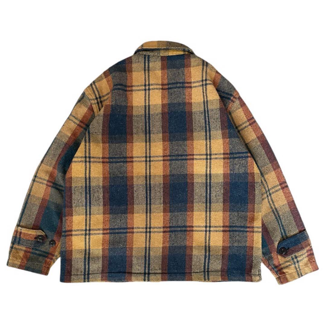 希少vintage60sSearsKingsRoadチェックウールジャケット古着