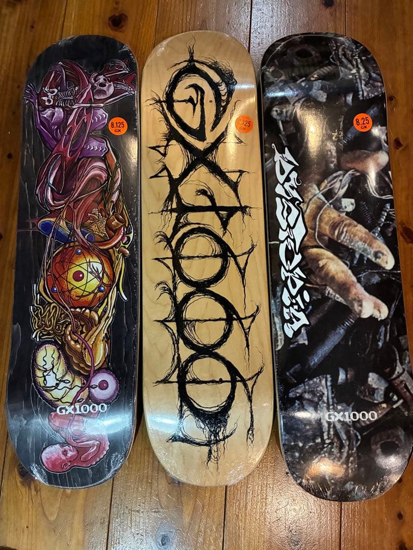 ディストピア　x GX1000 スケートボードデッキ 3枚セット
