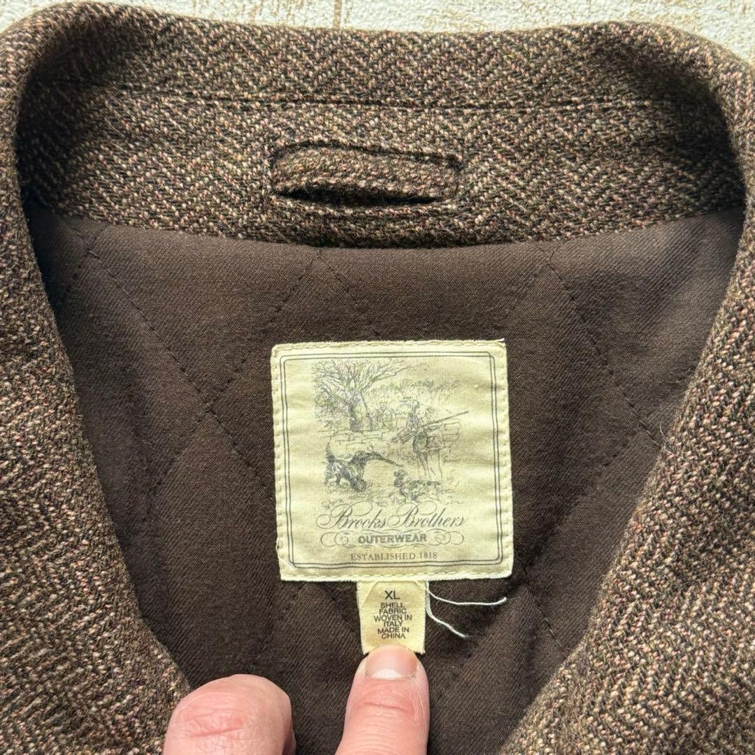 90's【ブルックスブラザーズ】ヘリンボーンツイード　フィールドジャケット