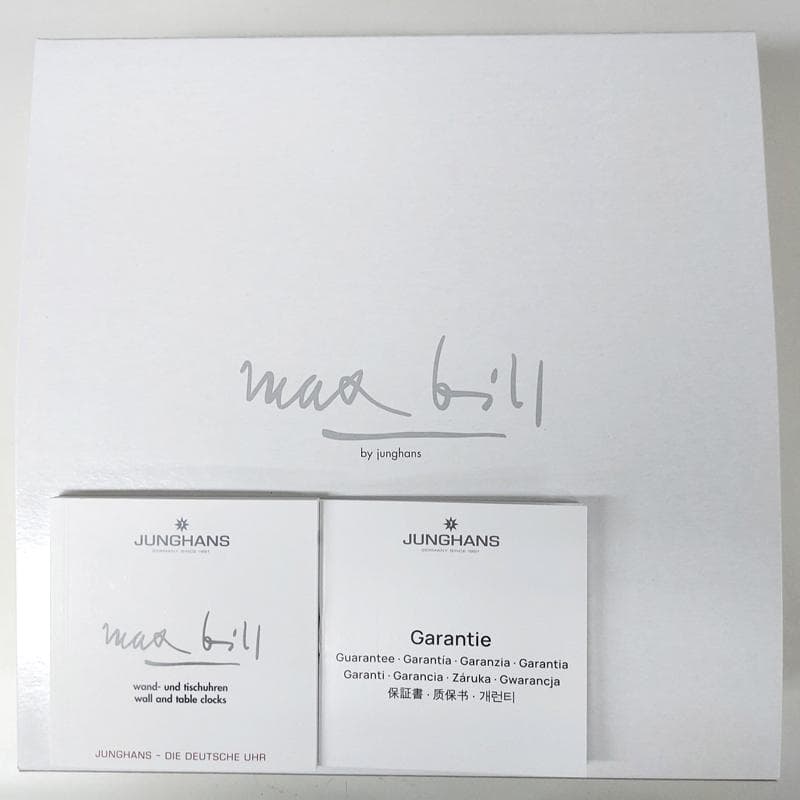 ユンハンス　JUNGHANS　掛け時計 　マックスビル　22mm　アラビア数字