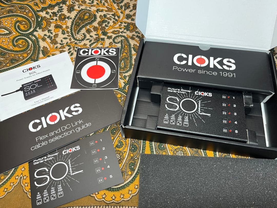 CIOKS SOL パワーサプライ 電圧切替 9V 12V 15V 18V