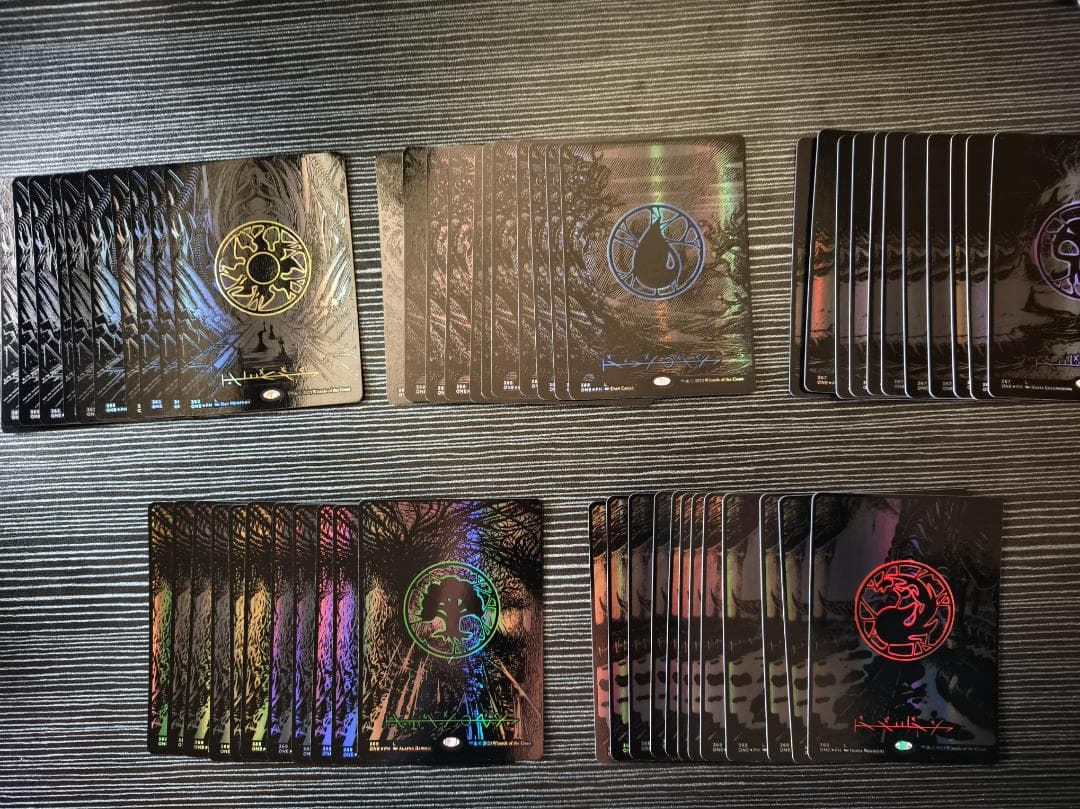 MTG　オイルスリック　基本土地　56枚