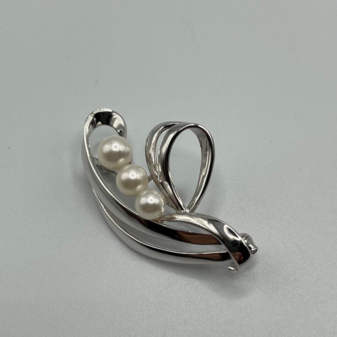 超レア！ヴィンテージ ミキモト アコヤパールブローチ M S・NHK 刻印