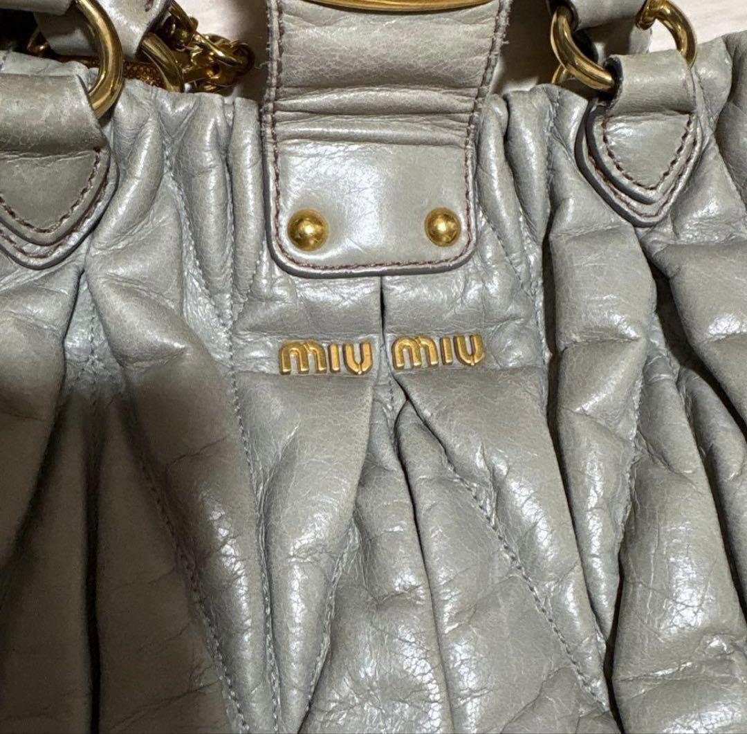 バッグ miu miu vitello lux 2way hand bag 2WAY