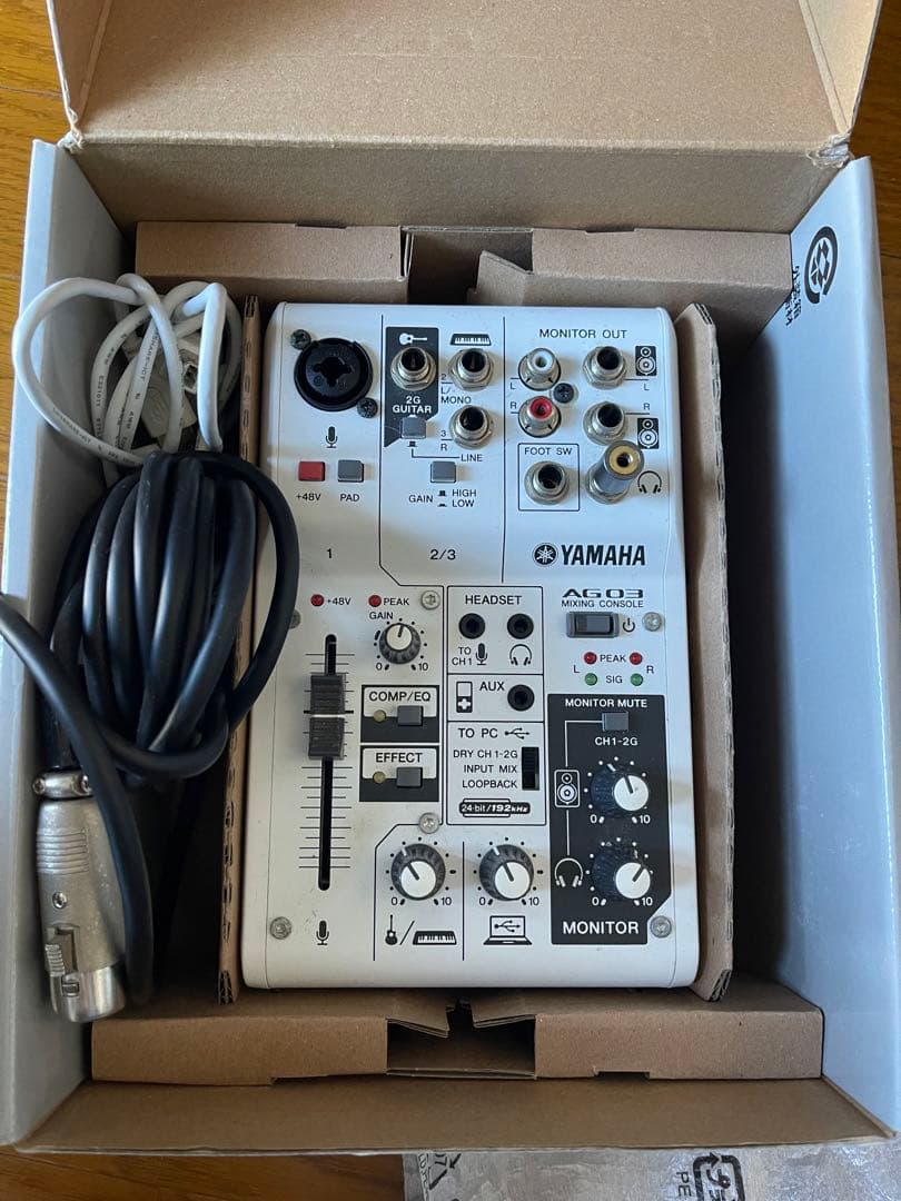 DJ機材 YAMAHA AG03+Audio technica AT2020