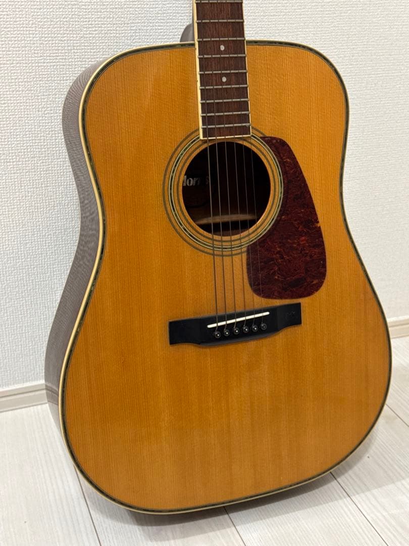 【お値下げ】MORRIS MD-528 アコースティックギター ケース付　即発送