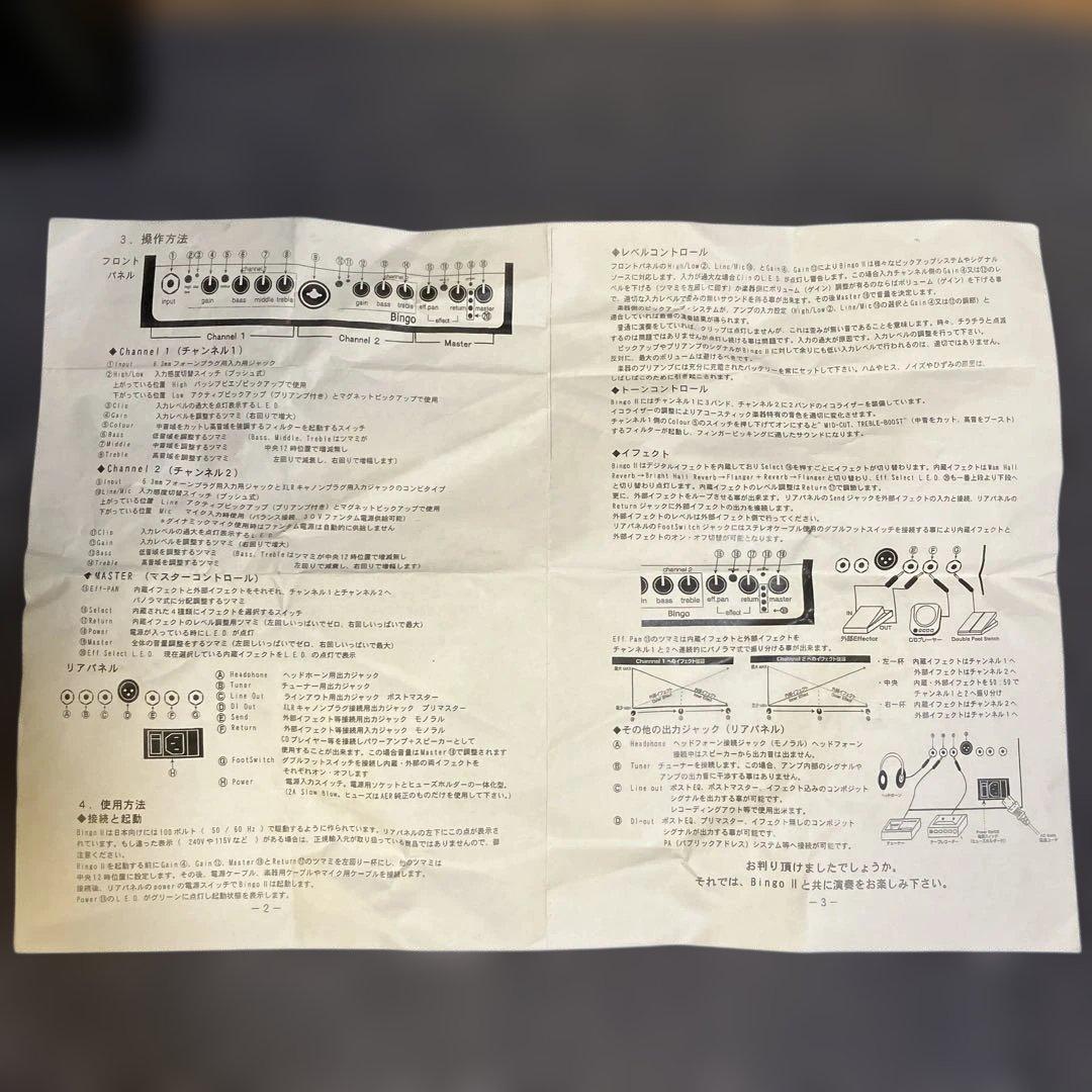 AER Bingo アコースティックアンプ