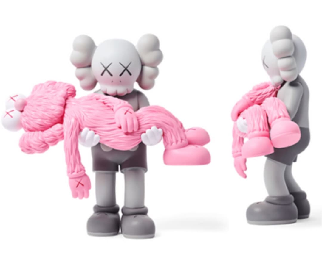 kaws gone figure grey GRAY&PINK ピンク カウズ