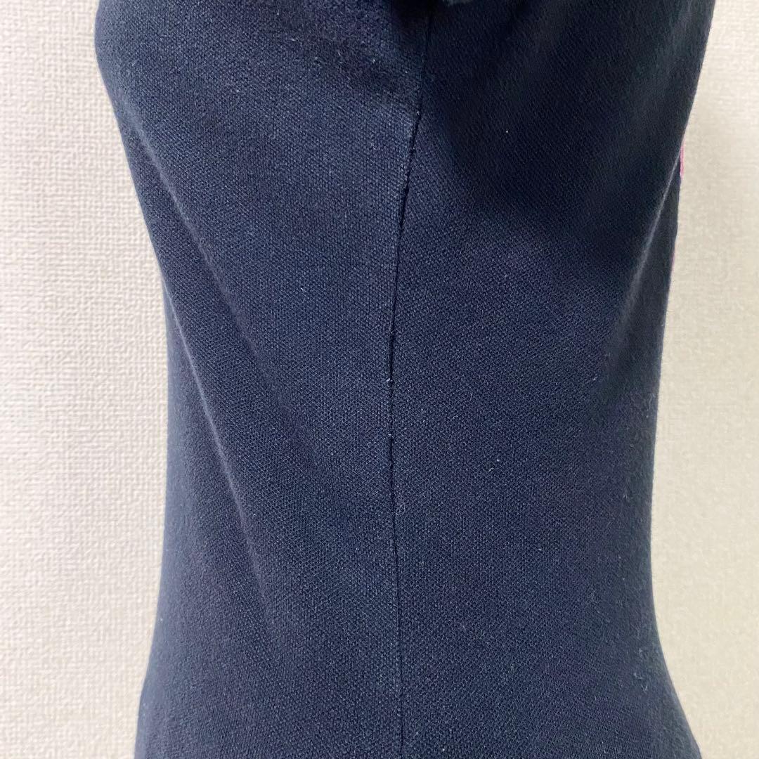 希少 y2k ラルフローレン ビッグポニー ポロシャツ ブラック 平成女児