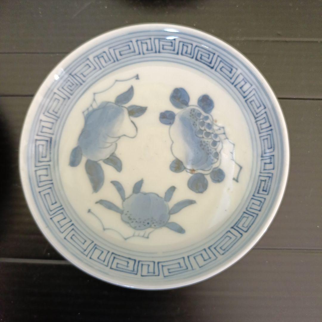 古伊万里　柘榴図柄　小皿4枚