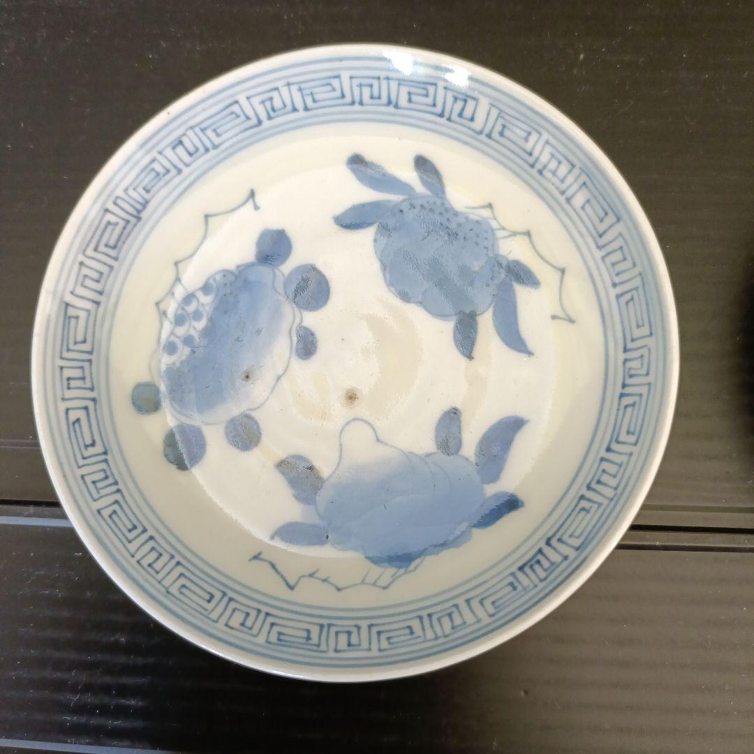 古伊万里　柘榴図柄　小皿4枚