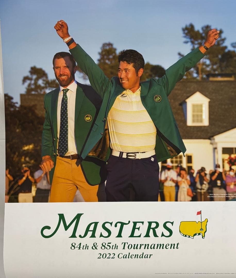 マスターズゴルフカレンダー4点セット 2026,2025,2024,2022