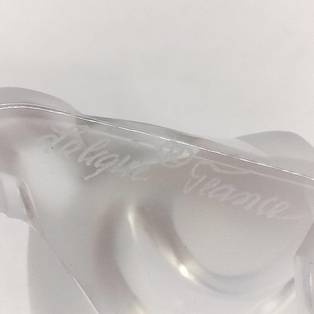 LALIQUE ラリック 伸びする猫 ガラス 置物 オブジェ