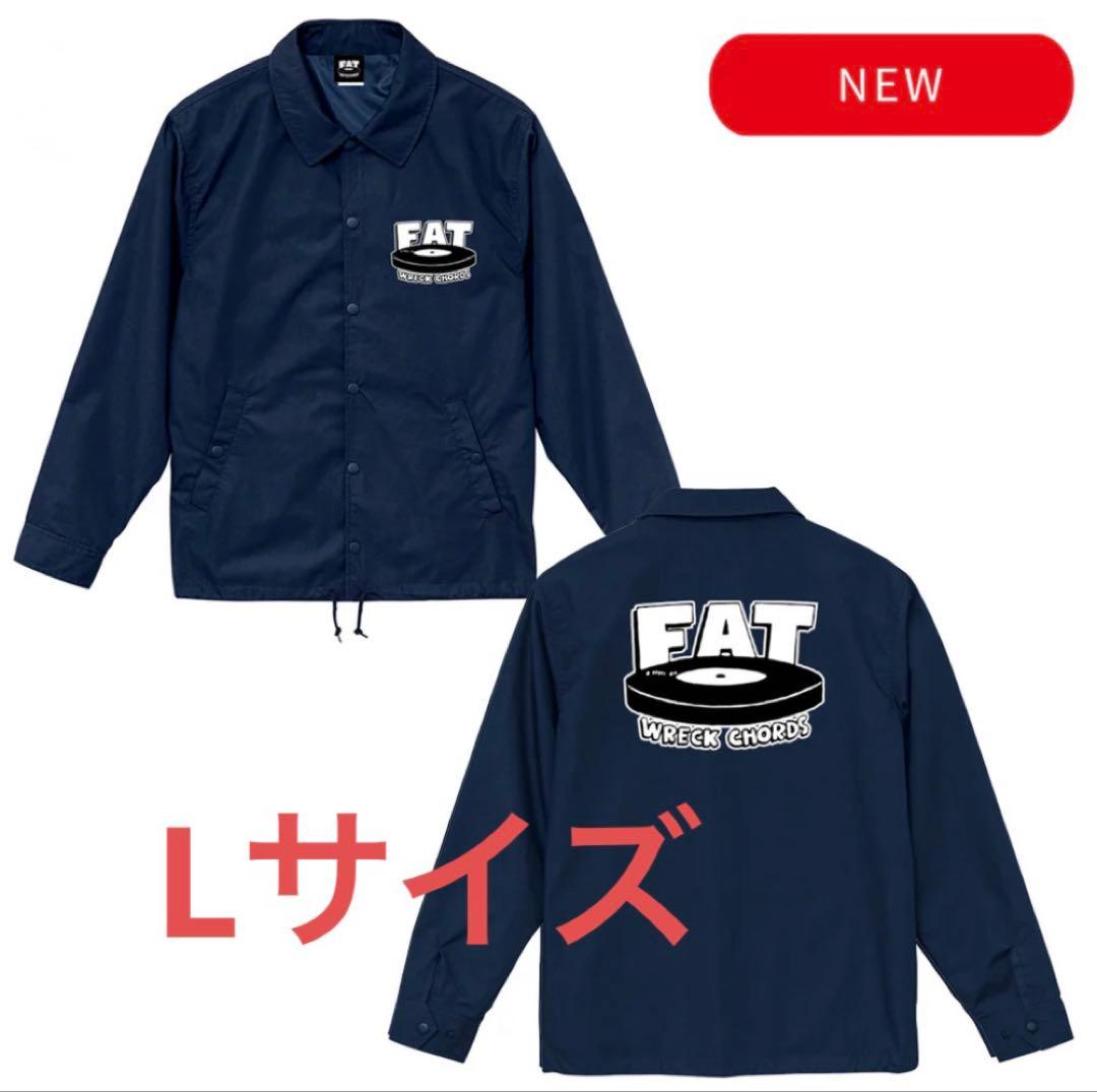FAT WRECK CHORDS コーチジャケット　ネイビー　L 人気サイズ