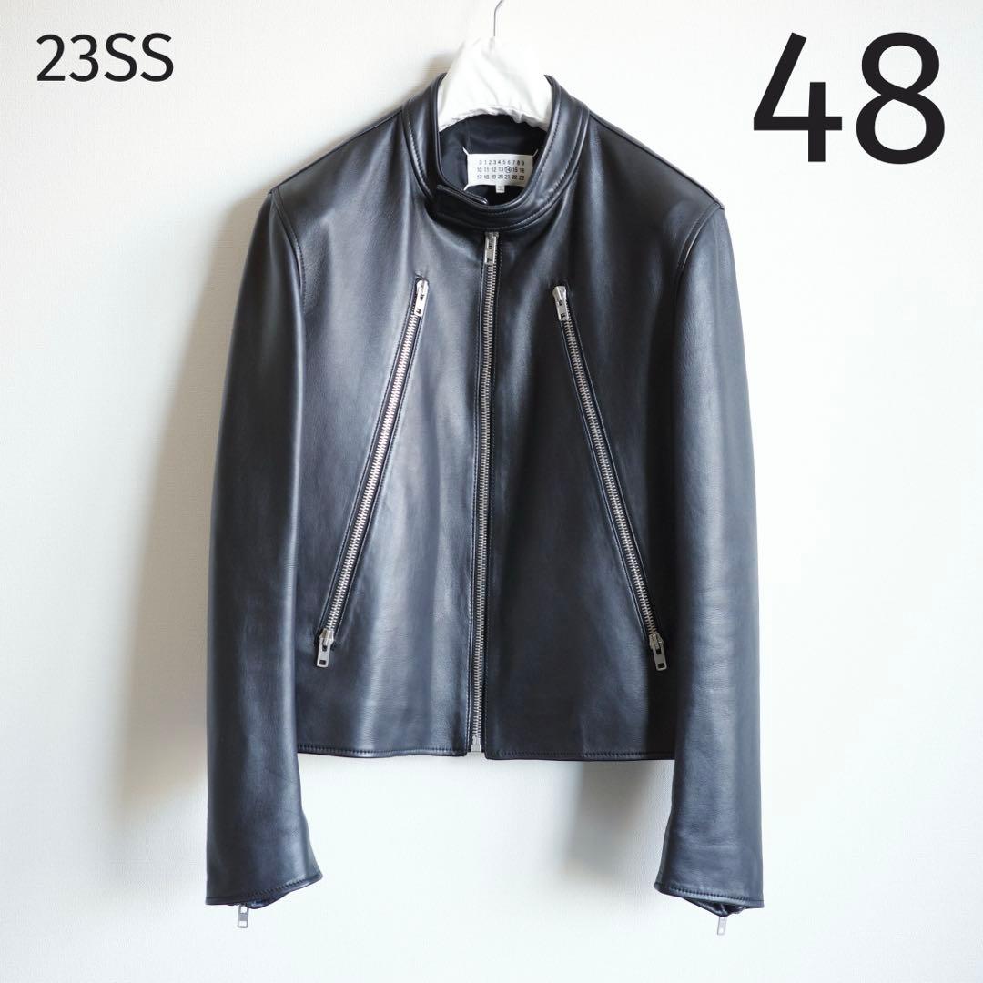 23SS Maison Margiela 5-ZIP 八の字 ライダース 48