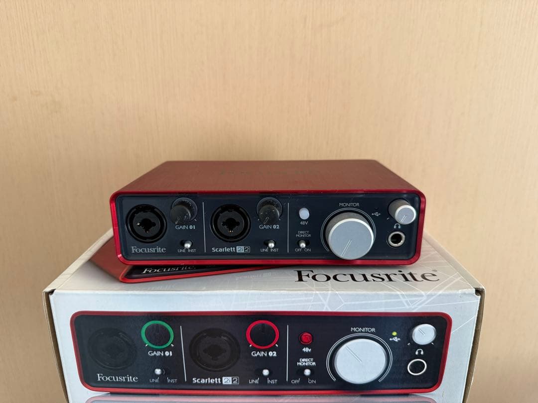 Focusrite Scarlett 2i2 オーディオインターフェイス本体のみ