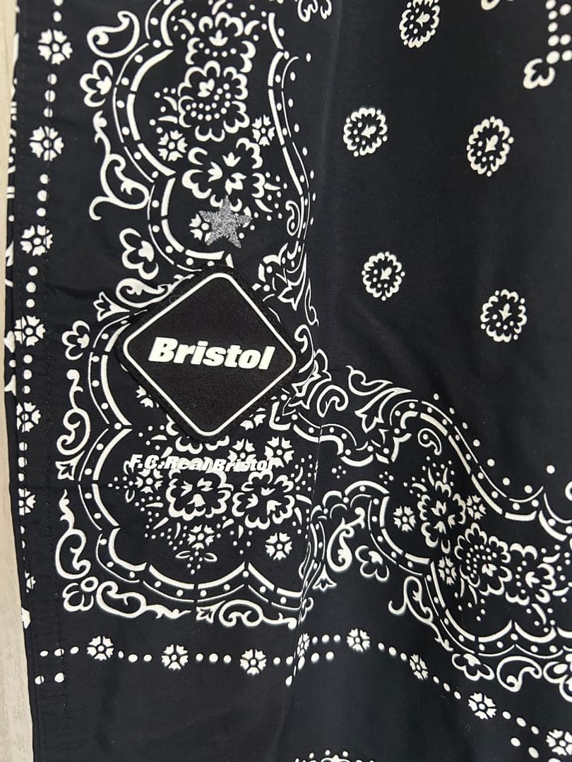 Bristol バンダナ柄パンツ ブラック/ホワイト