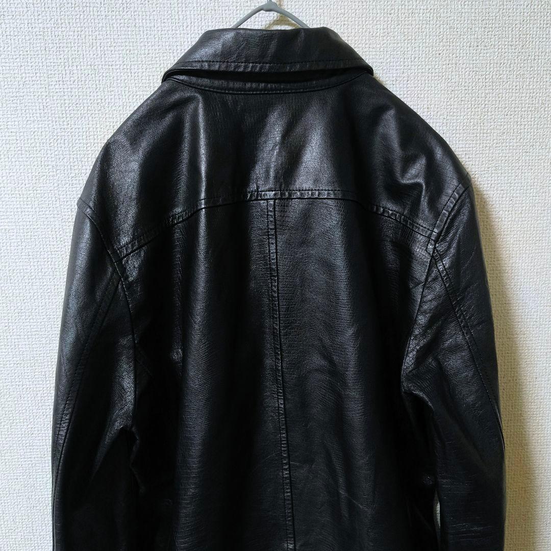 CUSTOM CULTURE パイソン型押し シングル レザージャケット