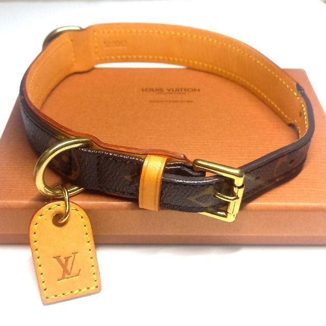 良品 ルイヴィトン 首輪 ドッグ・カラー 中型犬 ペット コリエバクスターMM