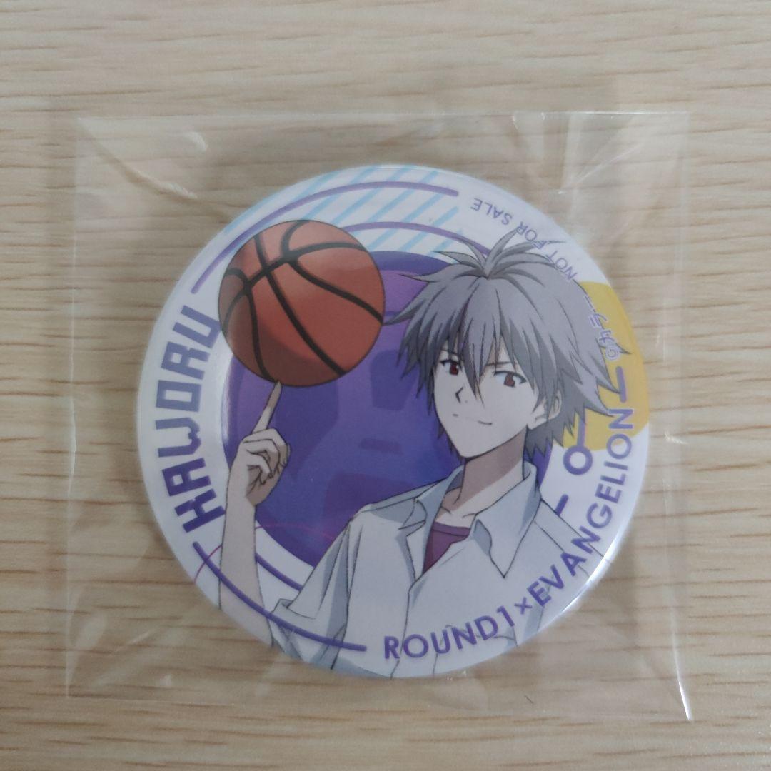 ラウンドワン エヴァンゲリオン　缶バッジ　カヲル