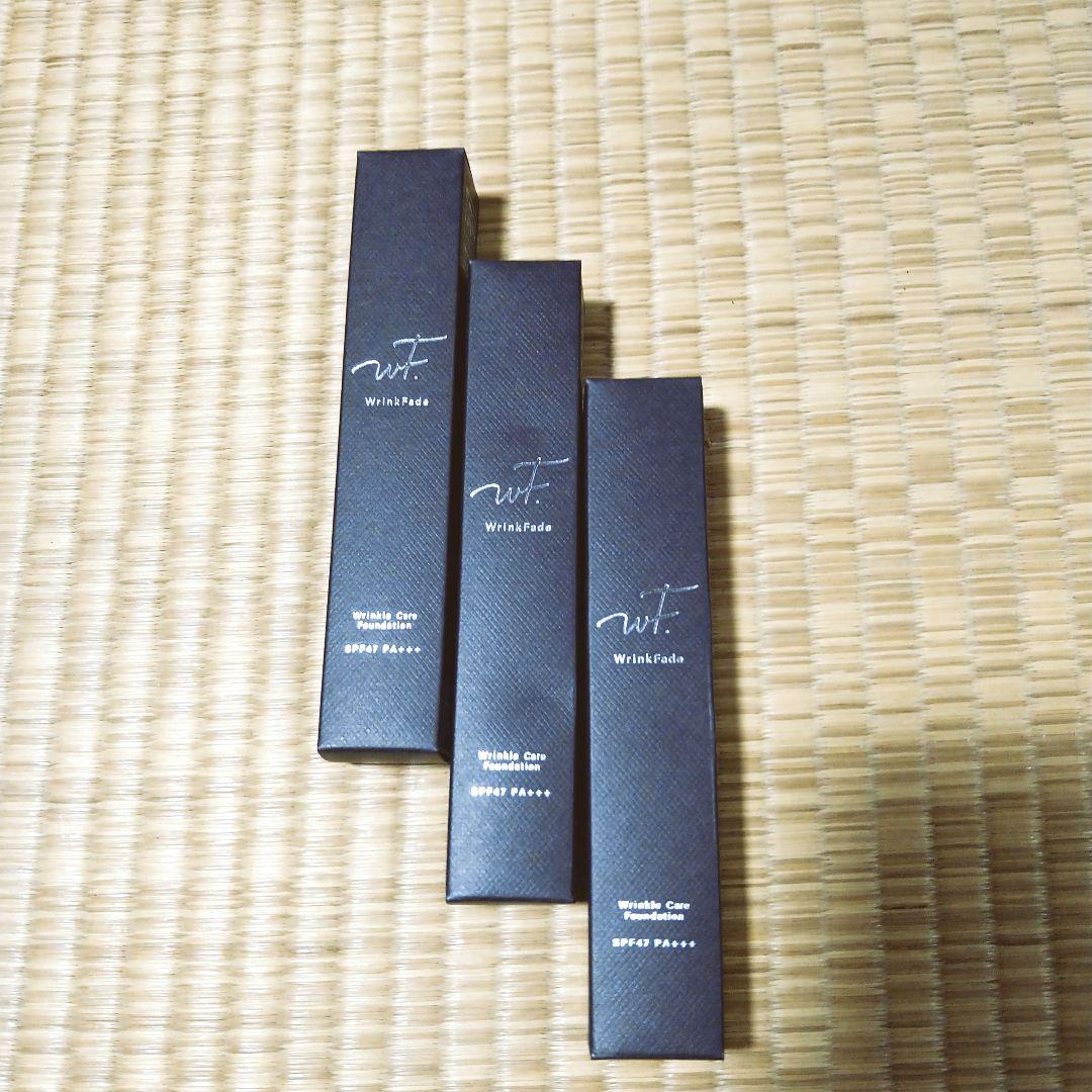 新品★薬用リンクルカバーファンデーション SPF47 PA+++　3本セット