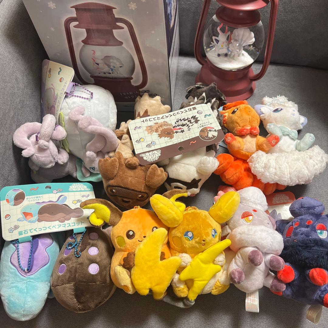 磁石でくっつくペアマスコット にたものどうし ポケモン　6種セット　スノードーム