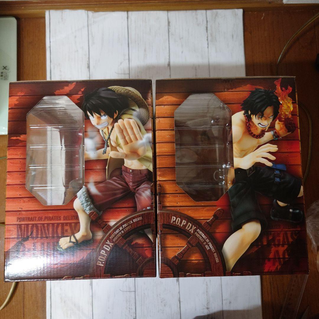 P.O.P DX ワンピース フィギュア ルフィ 　エース 2個セット
