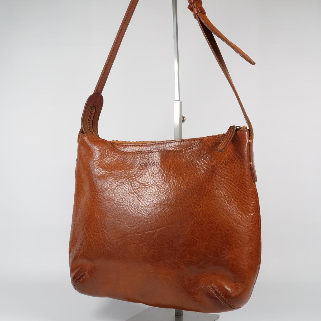 美品✨ゲンテン genten ショルダーバッグ トスカ レザー ブラウン