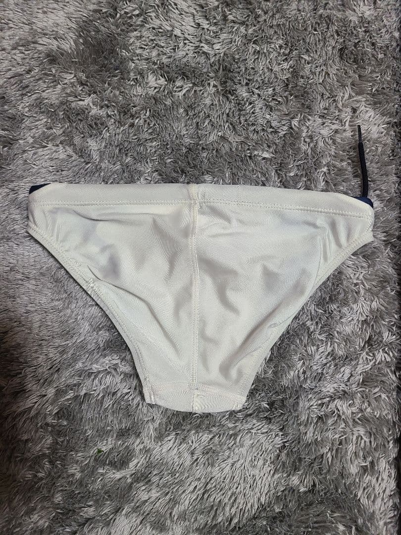 ASICS 競泳水着 ホワイト/ネイビー ハイドロCD